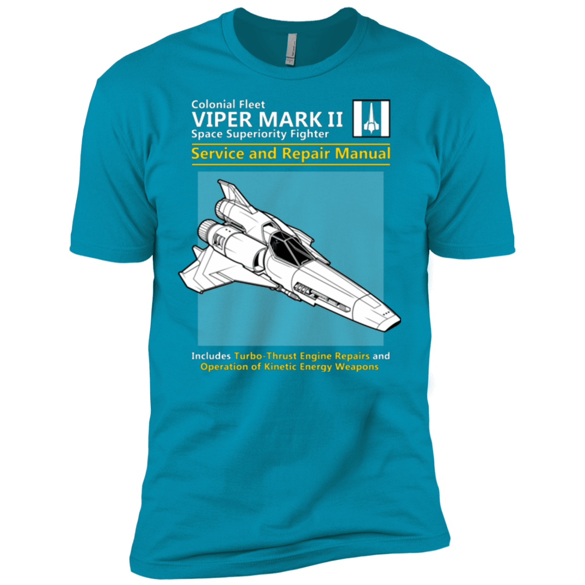 T-Shirts Turquoise / X-Small VIPER SERVICE AND REPAIR MANUAL Men's Premium T-Shirt