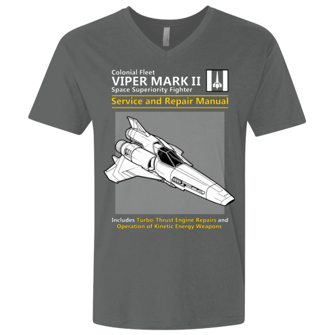 T-Shirts Heavy Metal / X-Small VIPER SERVICE AND REPAIR MANUAL Men's Premium V-Neck