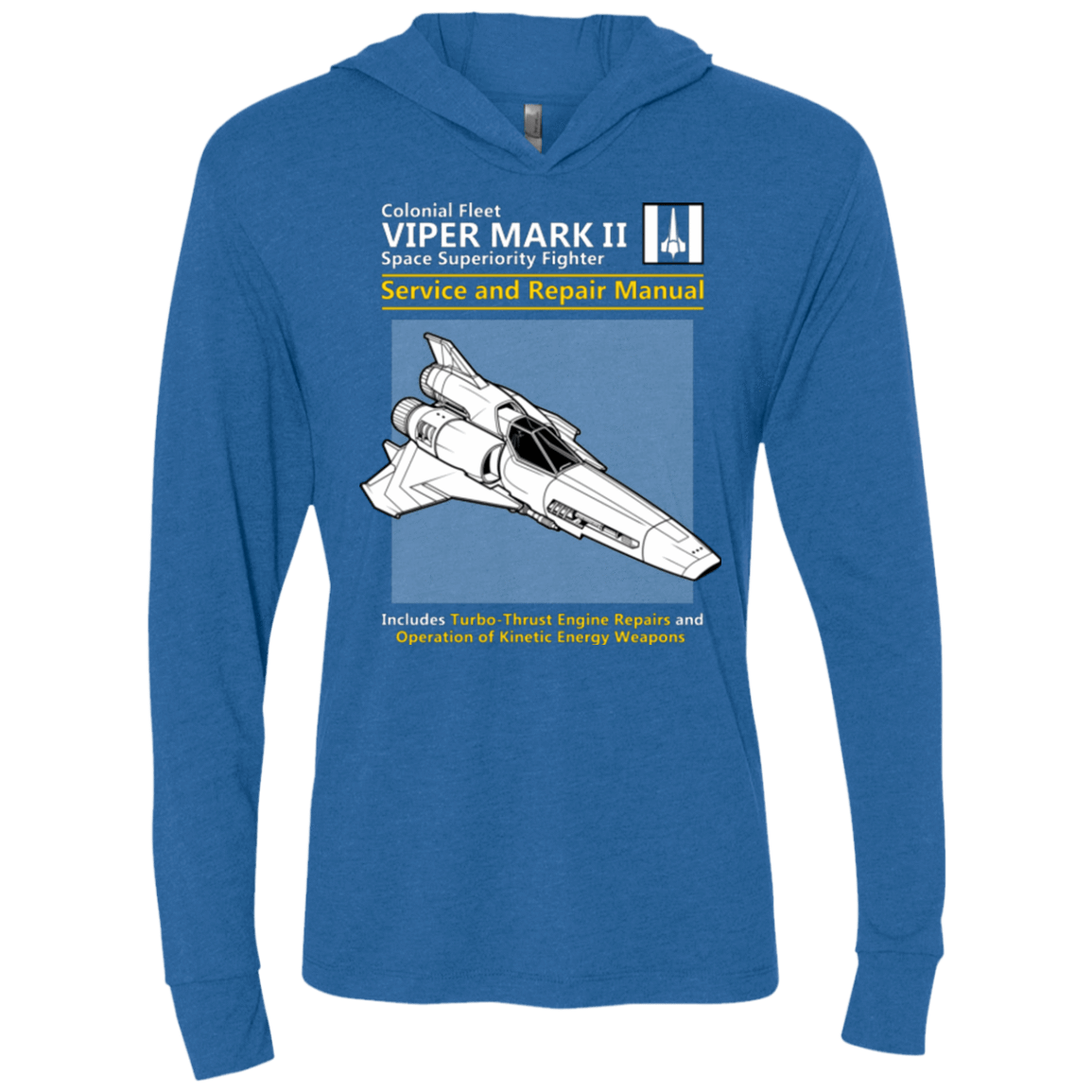 T-Shirts Vintage Royal / X-Small VIPER SERVICE AND REPAIR MANUAL Triblend Long Sleeve Hoodie Tee