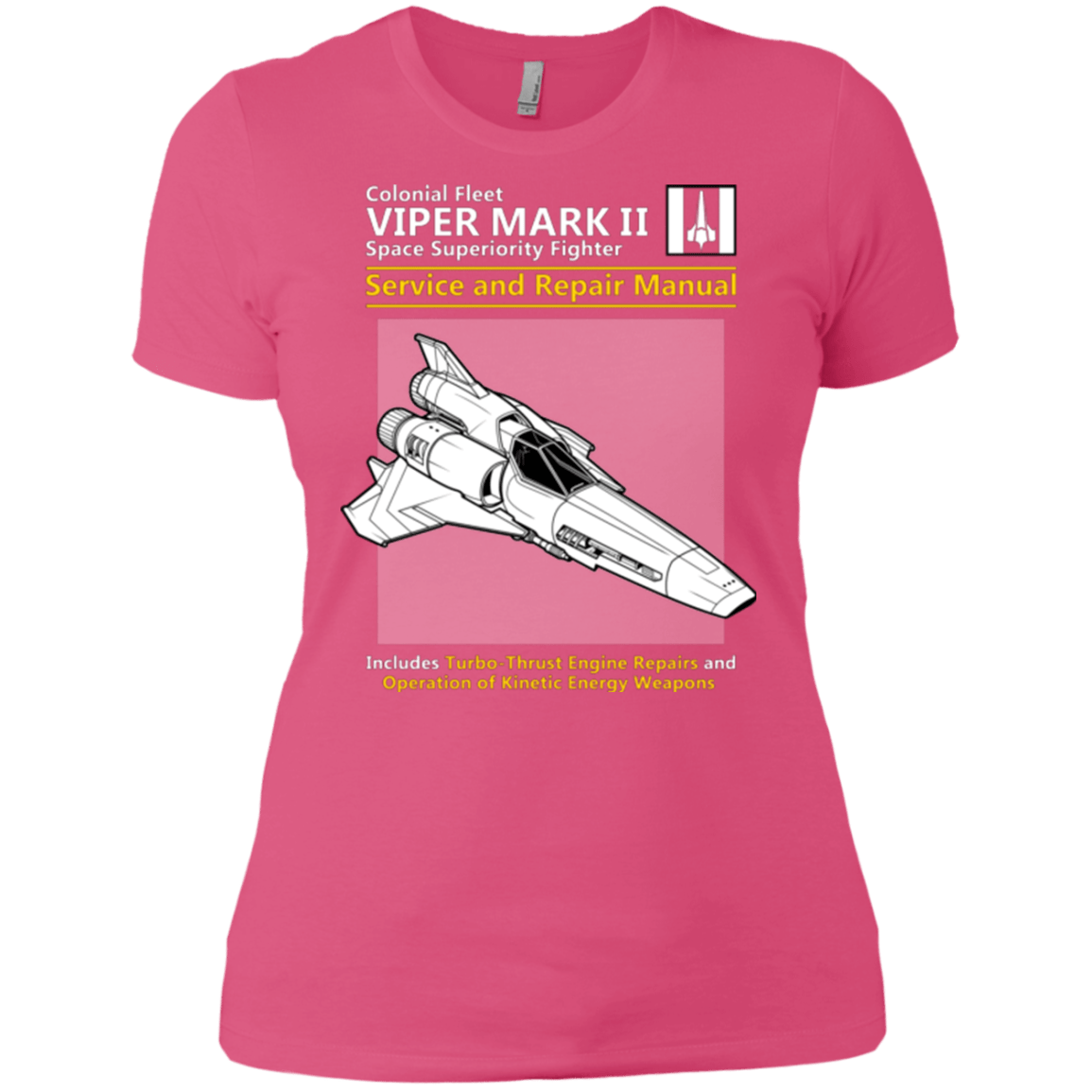 T-Shirts Hot Pink / X-Small VIPER SERVICE AND REPAIR MANUAL Women's Premium T-Shirt