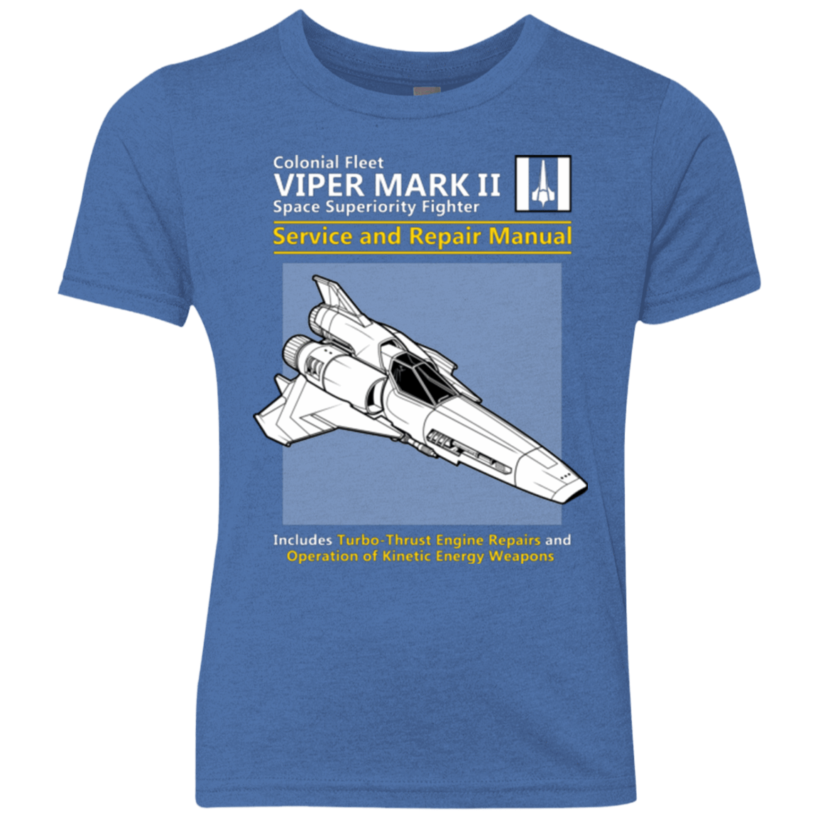 T-Shirts Vintage Royal / YXS VIPER SERVICE AND REPAIR MANUAL Youth Triblend T-Shirt