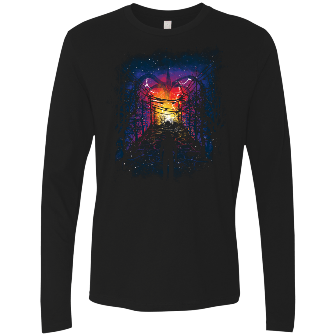 T-Shirts Black / S Visions Men's Premium Long Sleeve