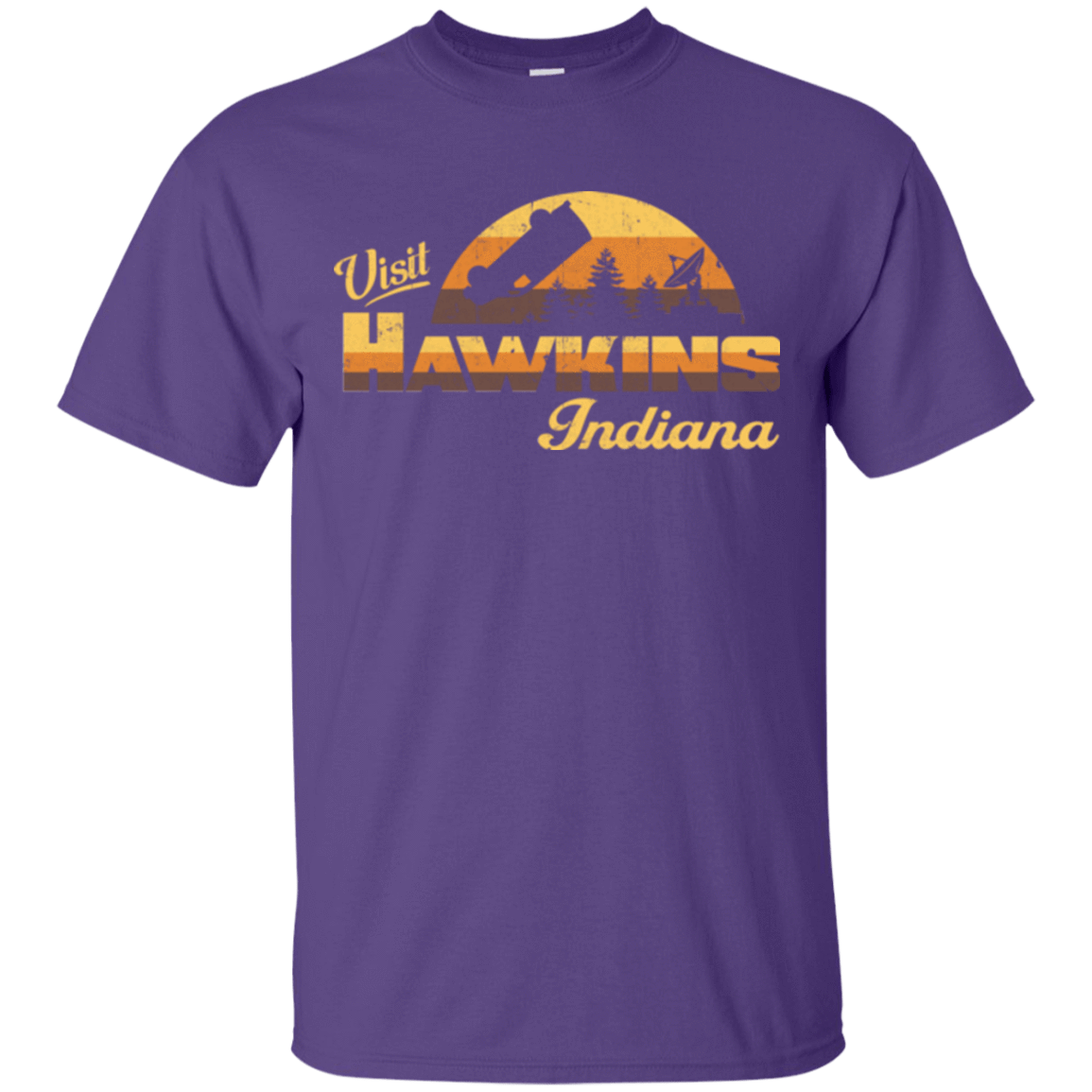 T-Shirts Purple / Small Visit Hawkins T-Shirt