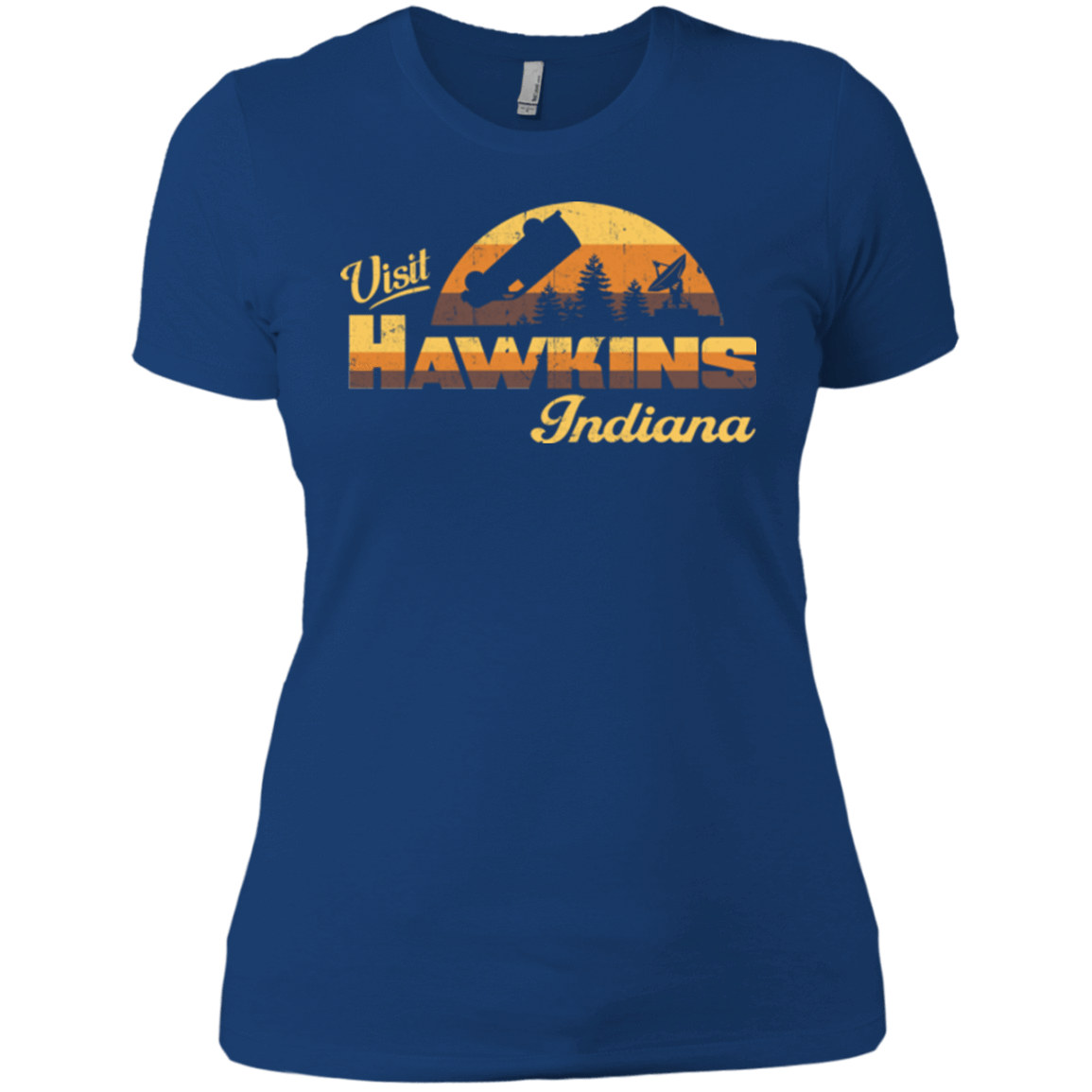 T-Shirts Royal / X-Small Visit Hawkins Women's Premium T-Shirt