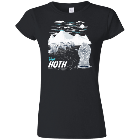 T-Shirts Black / S Visit Hoth Junior Slimmer-Fit T-Shirt