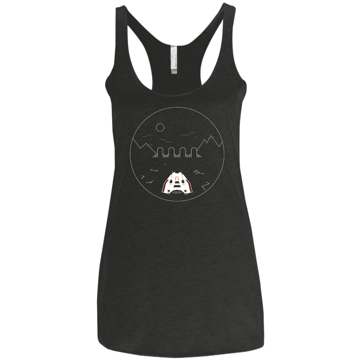 Visit Hoth Women's Triblend Racerback Tank