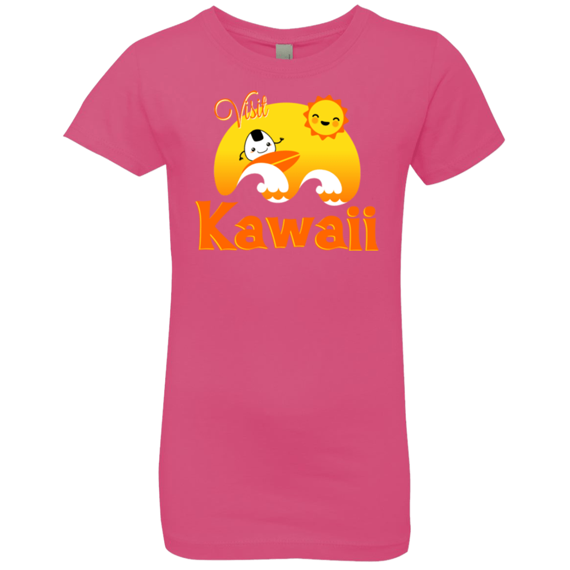 T-Shirts Hot Pink / YXS Visit Kawaii Girls Premium T-Shirt