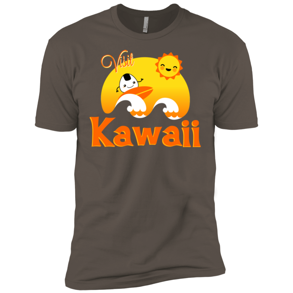 T-Shirts Warm Grey / X-Small Visit Kawaii Men's Premium T-Shirt