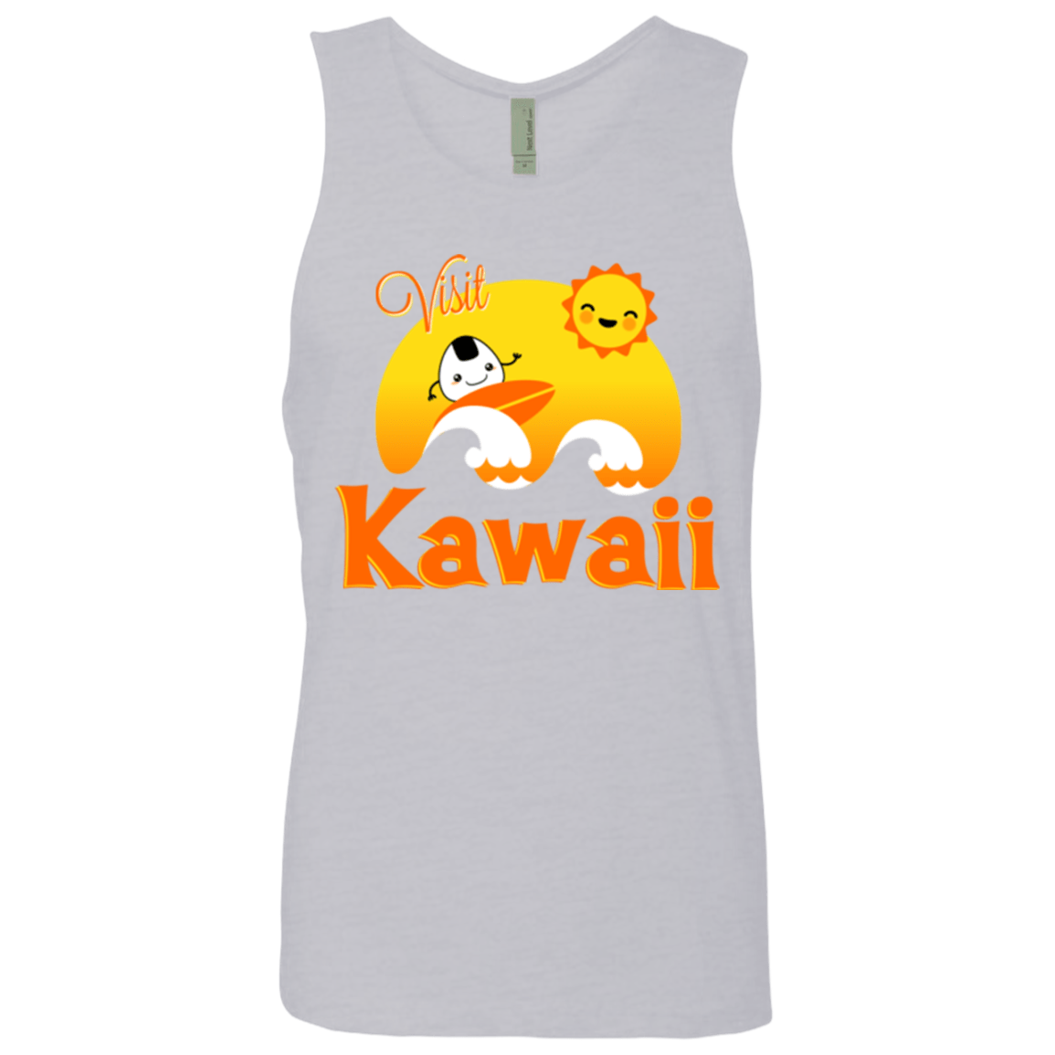 T-Shirts Heather Grey / Small Visit Kawaii Men's Premium Tank Top