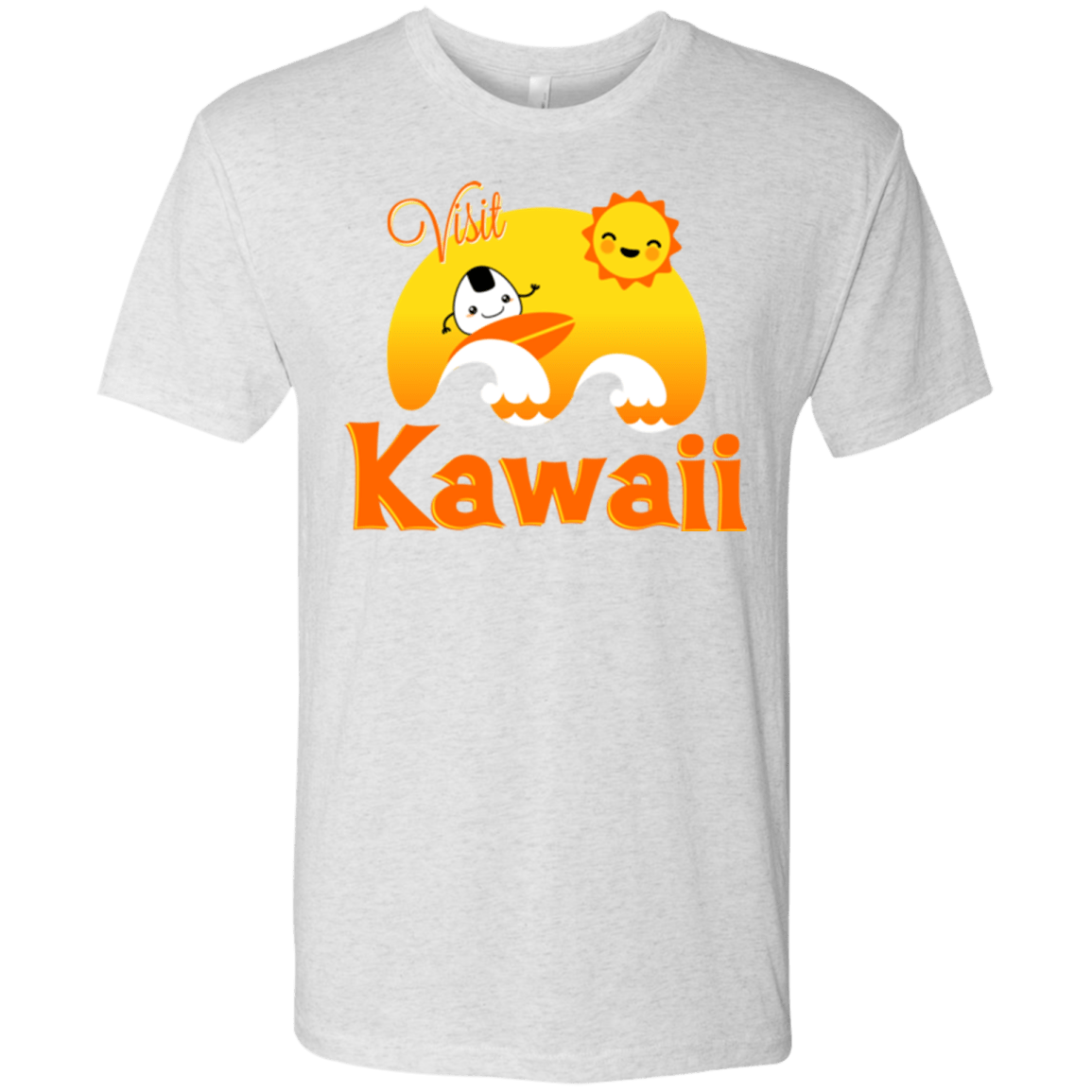 T-Shirts Heather White / Small Visit Kawaii Men's Triblend T-Shirt
