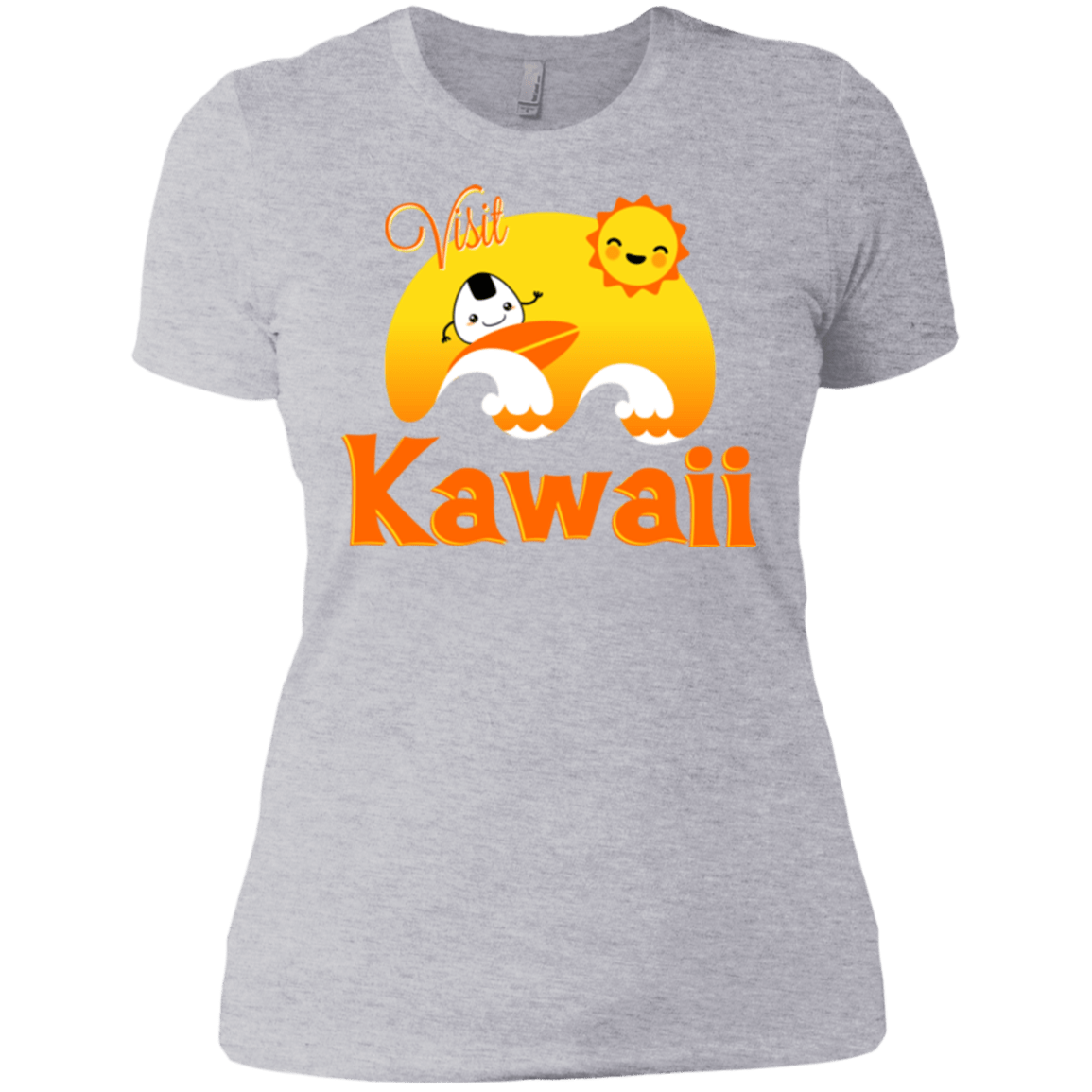 T-Shirts Heather Grey / X-Small Visit Kawaii Women's Premium T-Shirt
