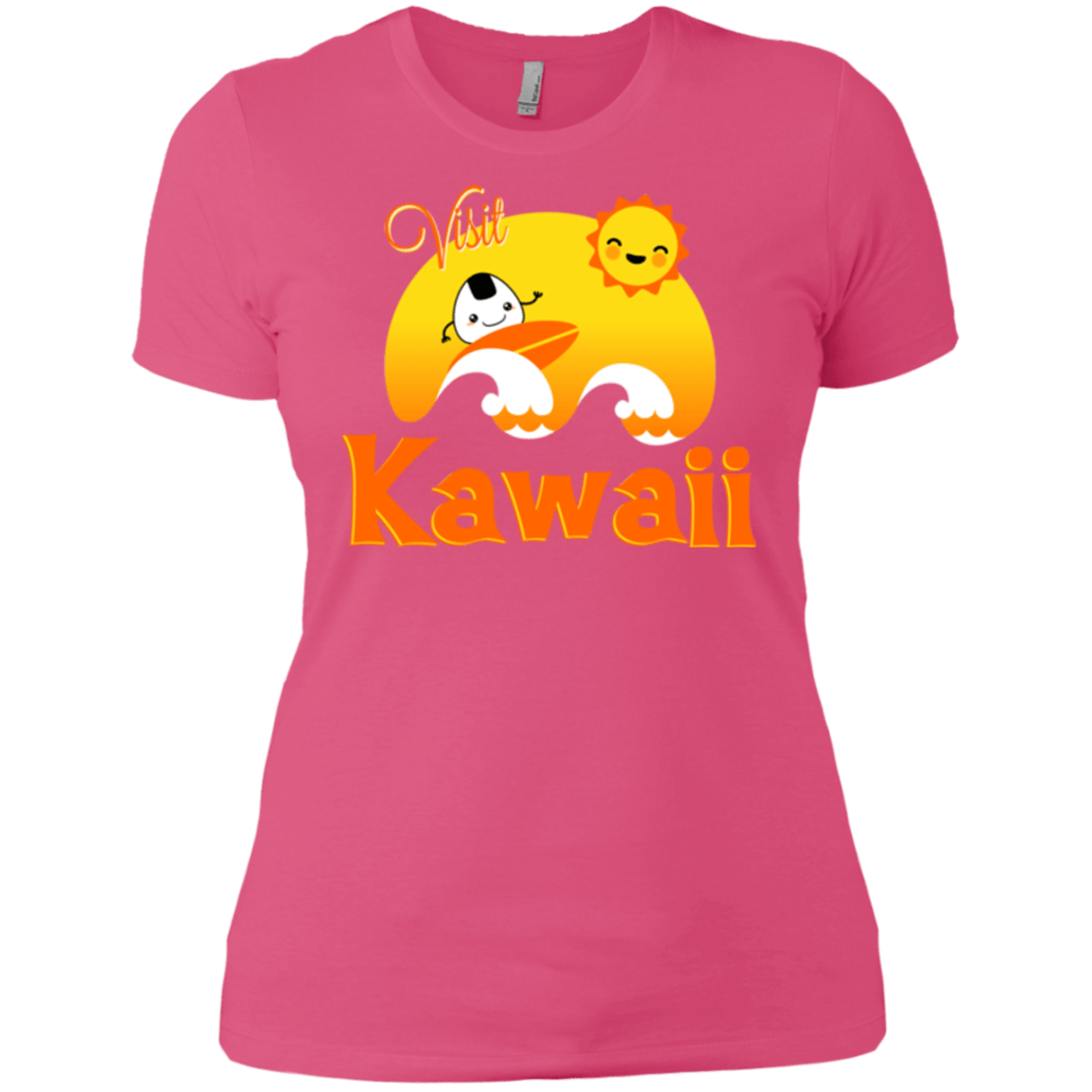 T-Shirts Hot Pink / X-Small Visit Kawaii Women's Premium T-Shirt