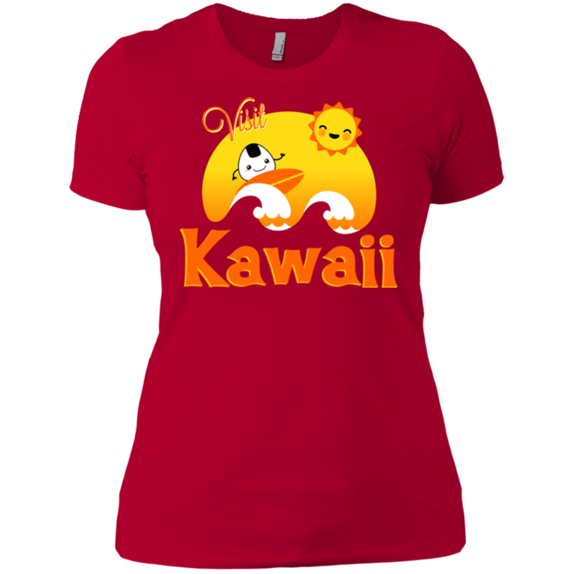 T-Shirts Red / X-Small Visit Kawaii Women's Premium T-Shirt