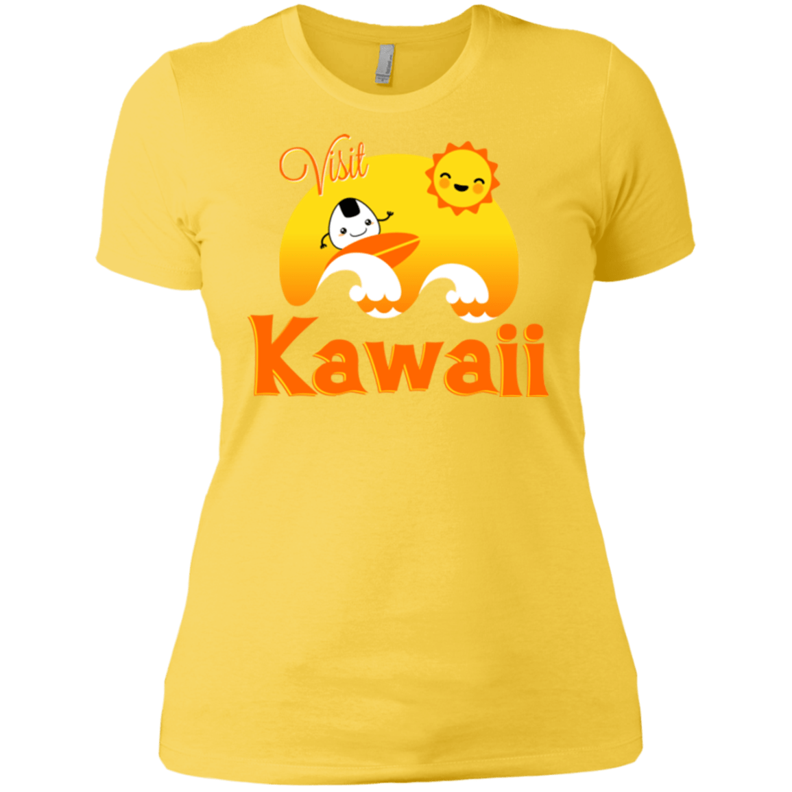T-Shirts Vibrant Yellow / X-Small Visit Kawaii Women's Premium T-Shirt