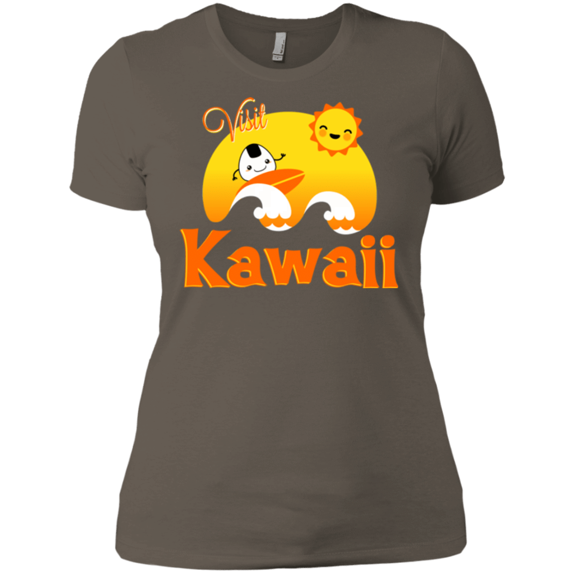 T-Shirts Warm Grey / X-Small Visit Kawaii Women's Premium T-Shirt