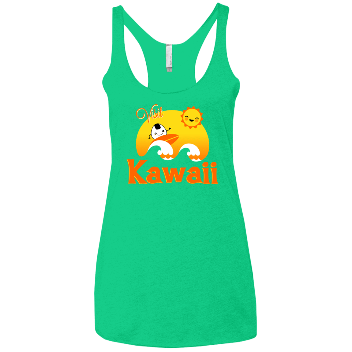 T-Shirts Envy / X-Small Visit Kawaii Women's Triblend Racerback Tank
