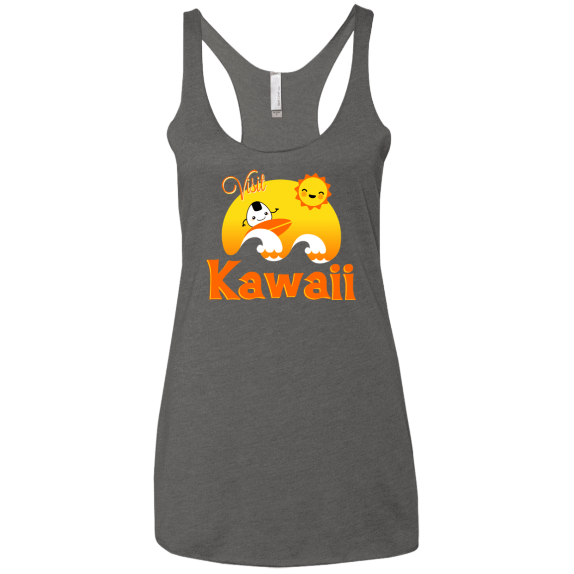 T-Shirts Premium Heather / X-Small Visit Kawaii Women's Triblend Racerback Tank