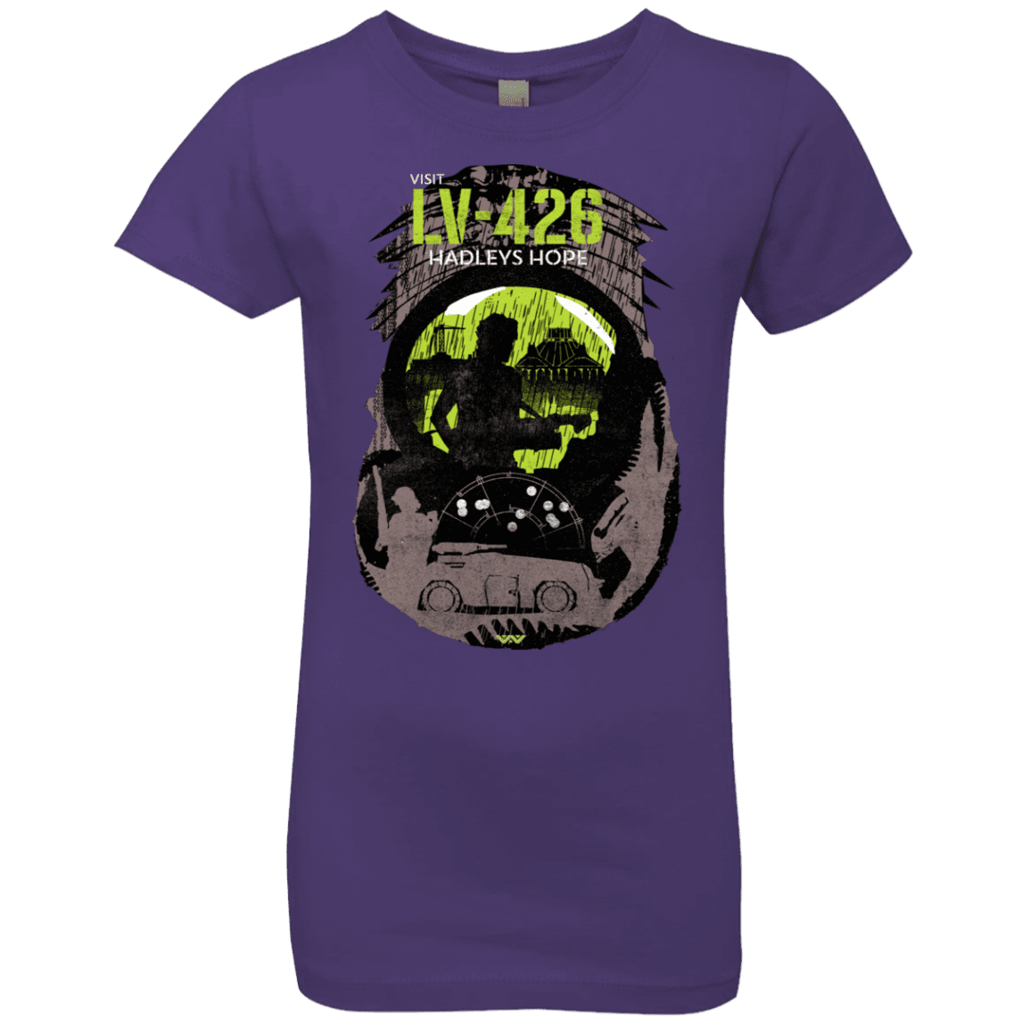 T-Shirts Purple Rush / YXS Visit LV-426 Girls Premium T-Shirt