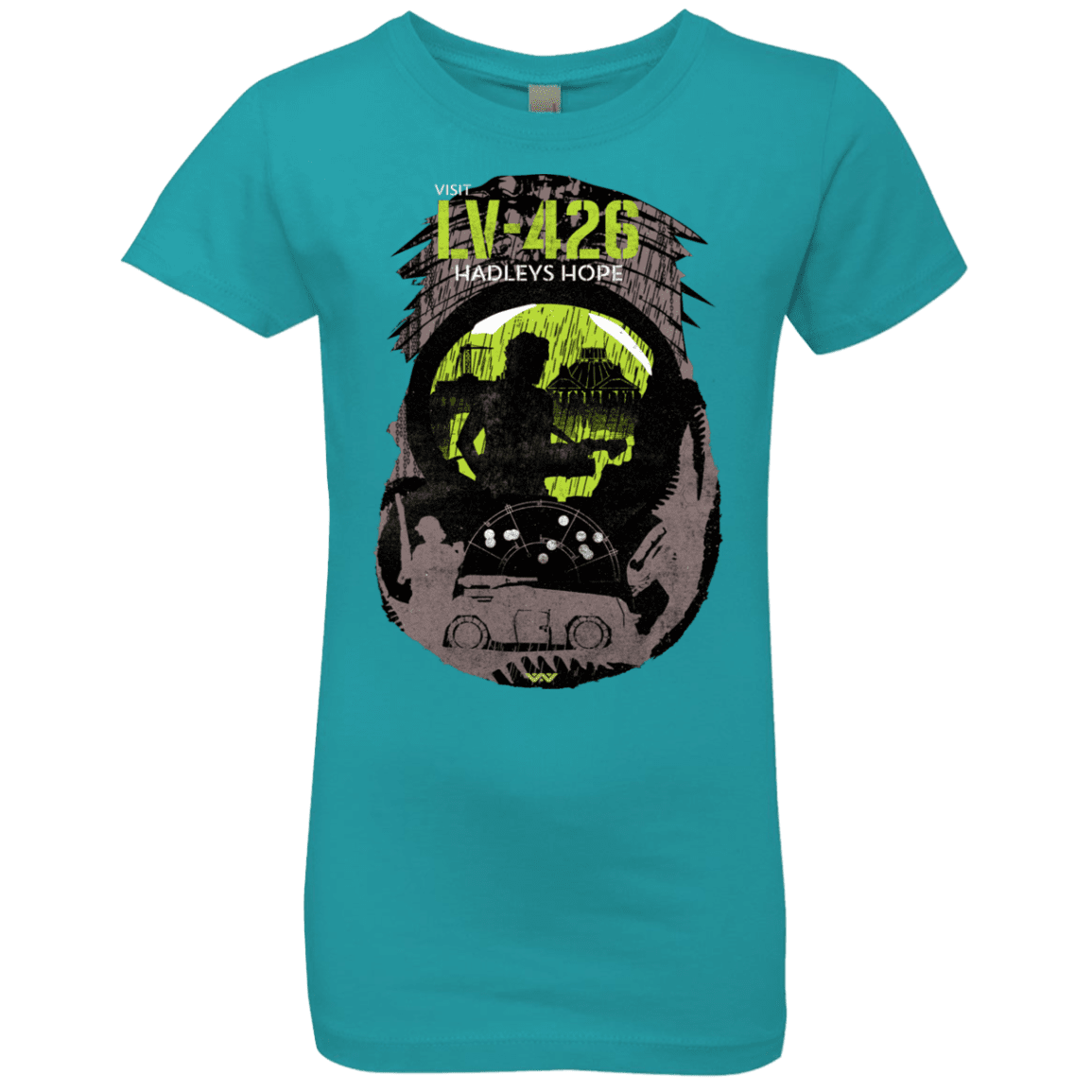 T-Shirts Tahiti Blue / YXS Visit LV-426 Girls Premium T-Shirt