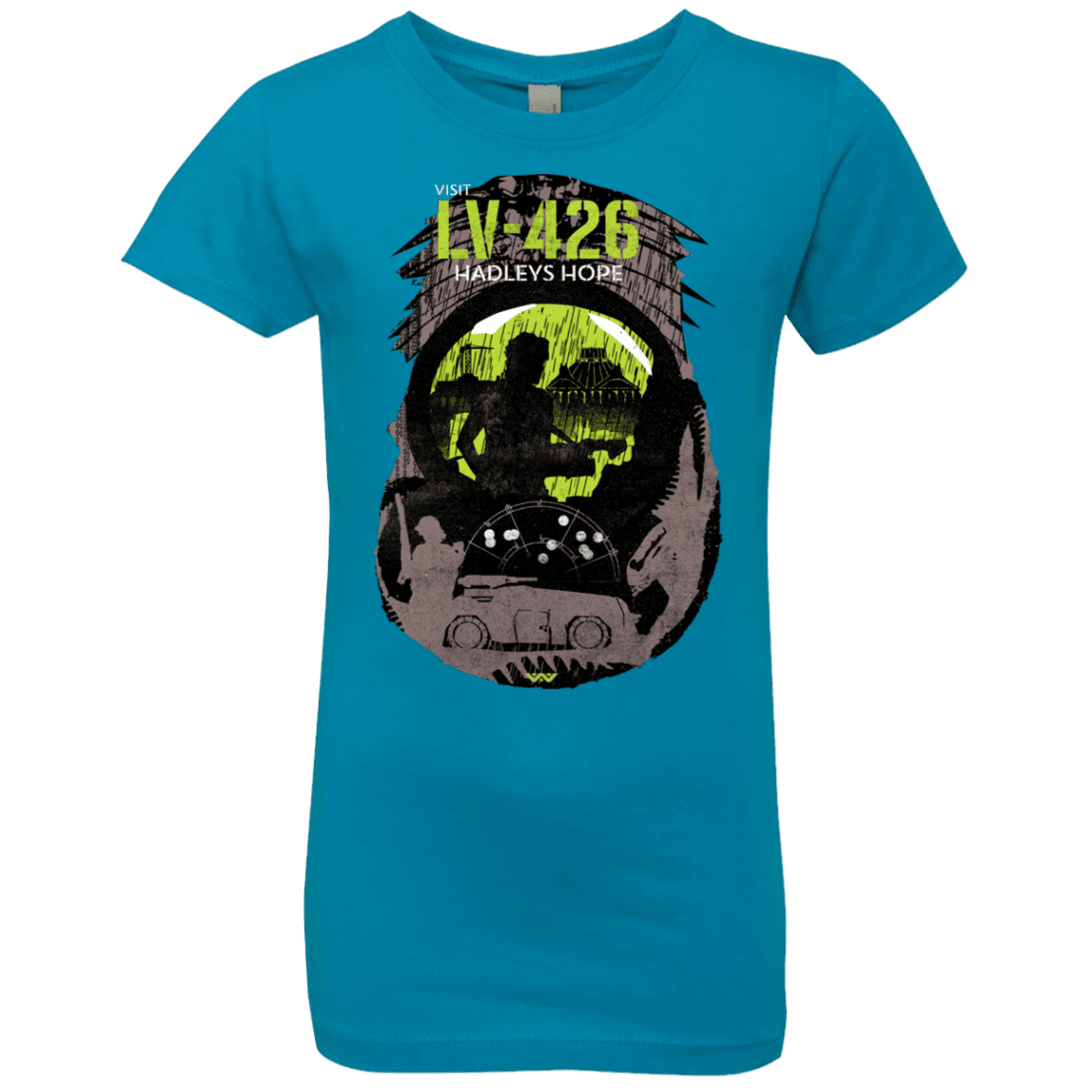 T-Shirts Turquoise / YXS Visit LV-426 Girls Premium T-Shirt
