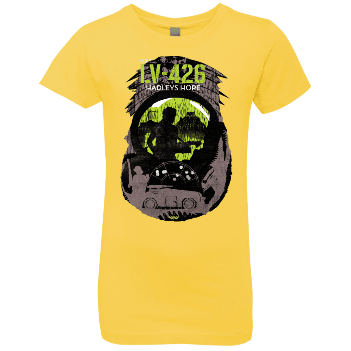 T-Shirts Vibrant Yellow / YXS Visit LV-426 Girls Premium T-Shirt