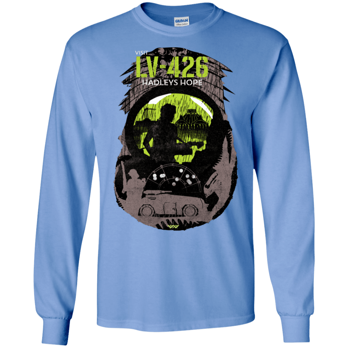 T-Shirts Carolina Blue / S Visit LV-426 Men's Long Sleeve T-Shirt
