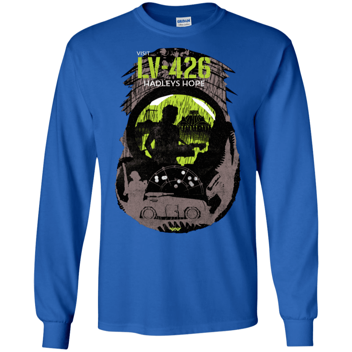 T-Shirts Royal / S Visit LV-426 Men's Long Sleeve T-Shirt