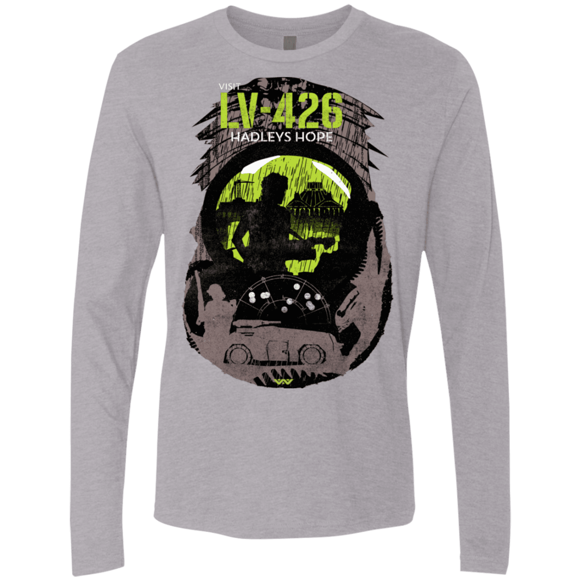 T-Shirts Heather Grey / S Visit LV-426 Men's Premium Long Sleeve
