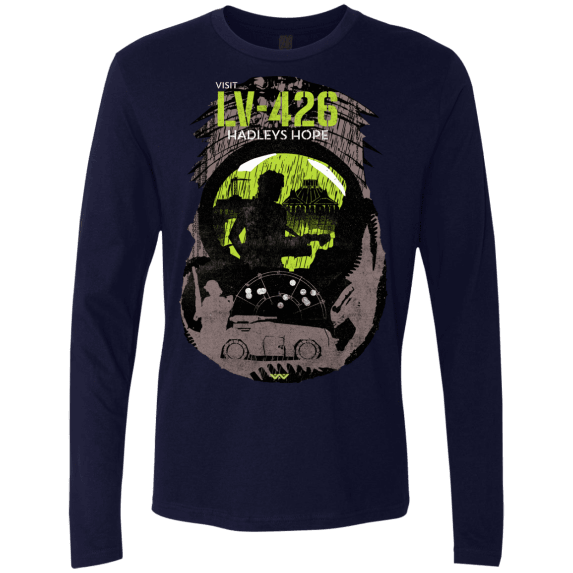 T-Shirts Midnight Navy / S Visit LV-426 Men's Premium Long Sleeve