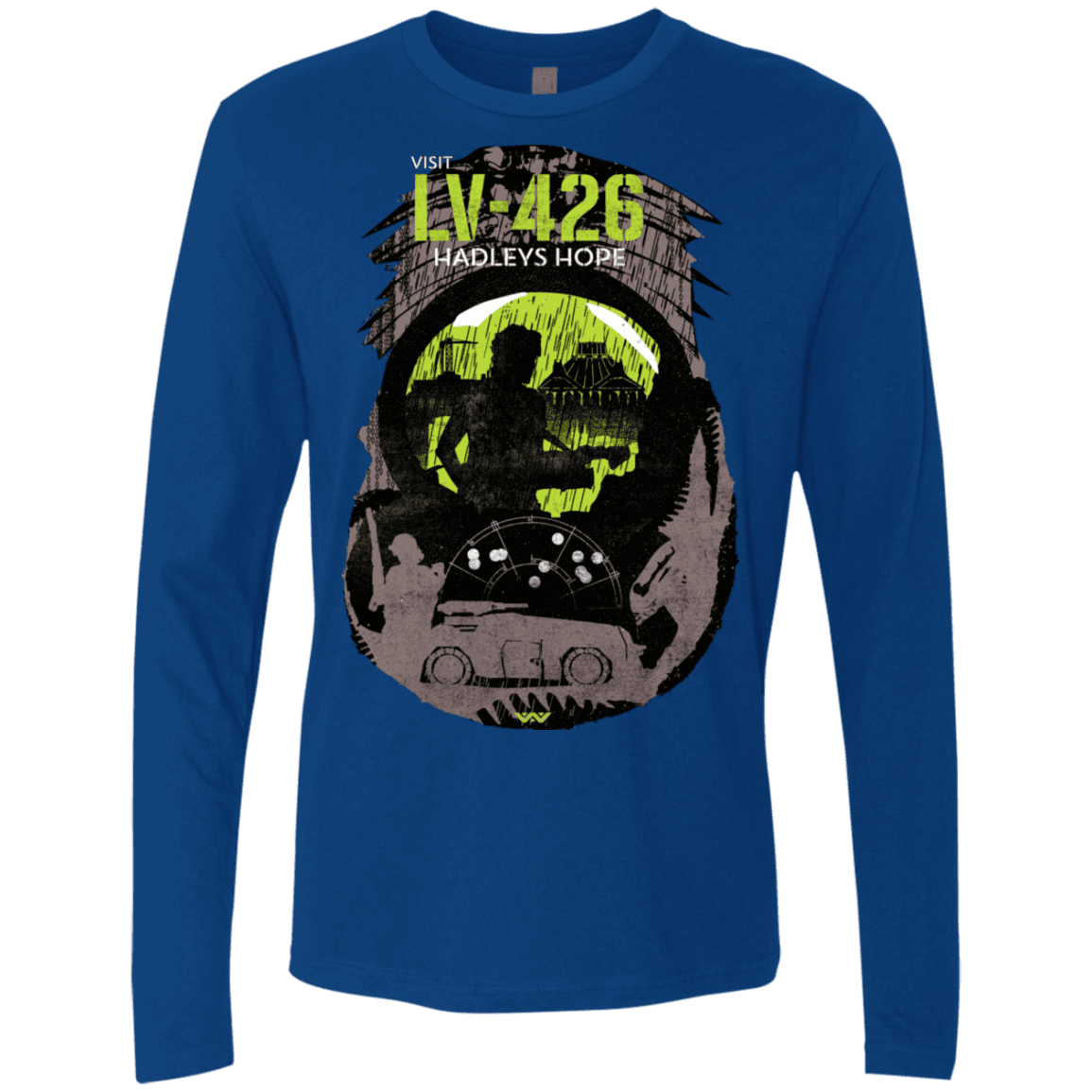 T-Shirts Royal / S Visit LV-426 Men's Premium Long Sleeve