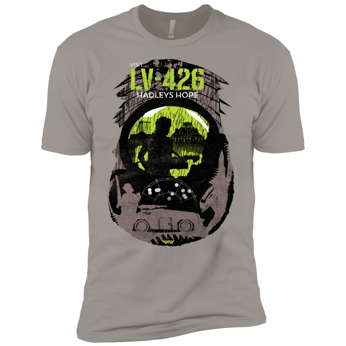 T-Shirts Light Grey / X-Small Visit LV-426 Men's Premium T-Shirt