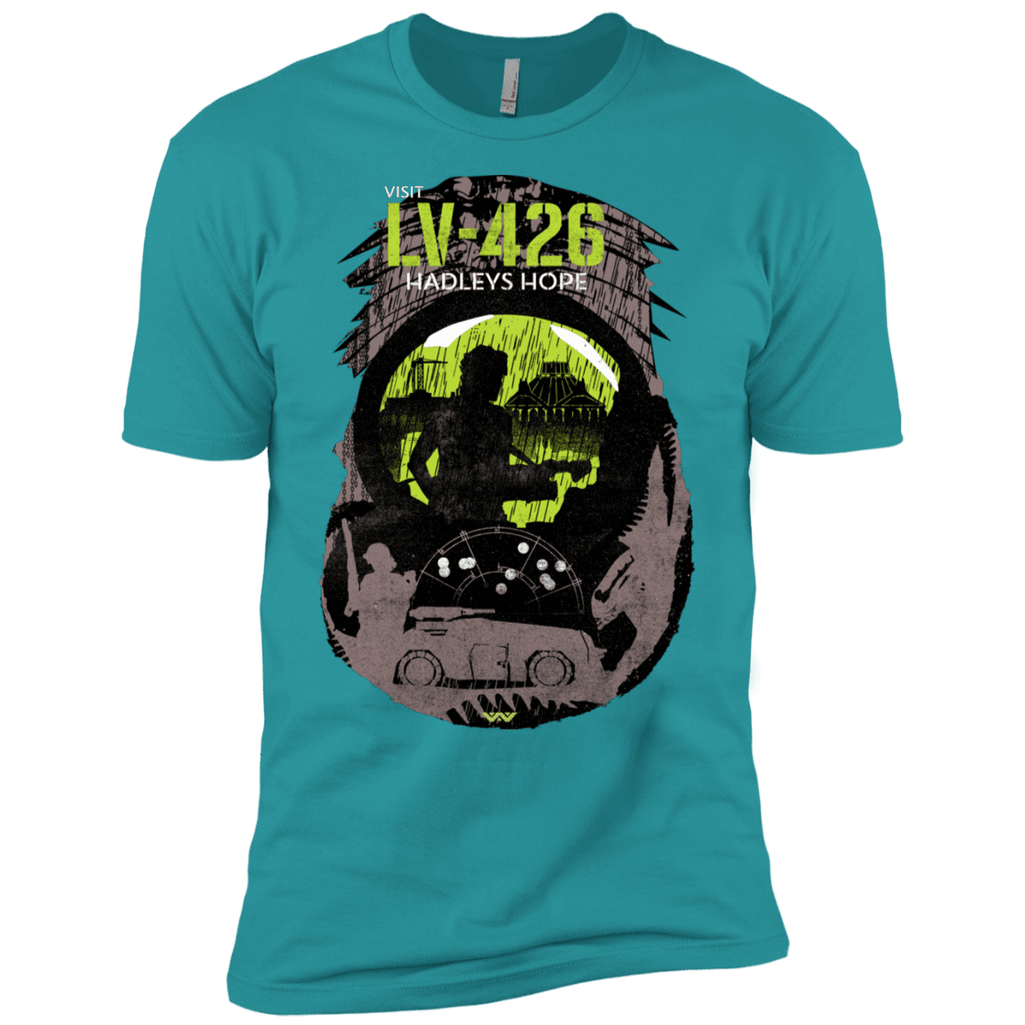 T-Shirts Tahiti Blue / X-Small Visit LV-426 Men's Premium T-Shirt