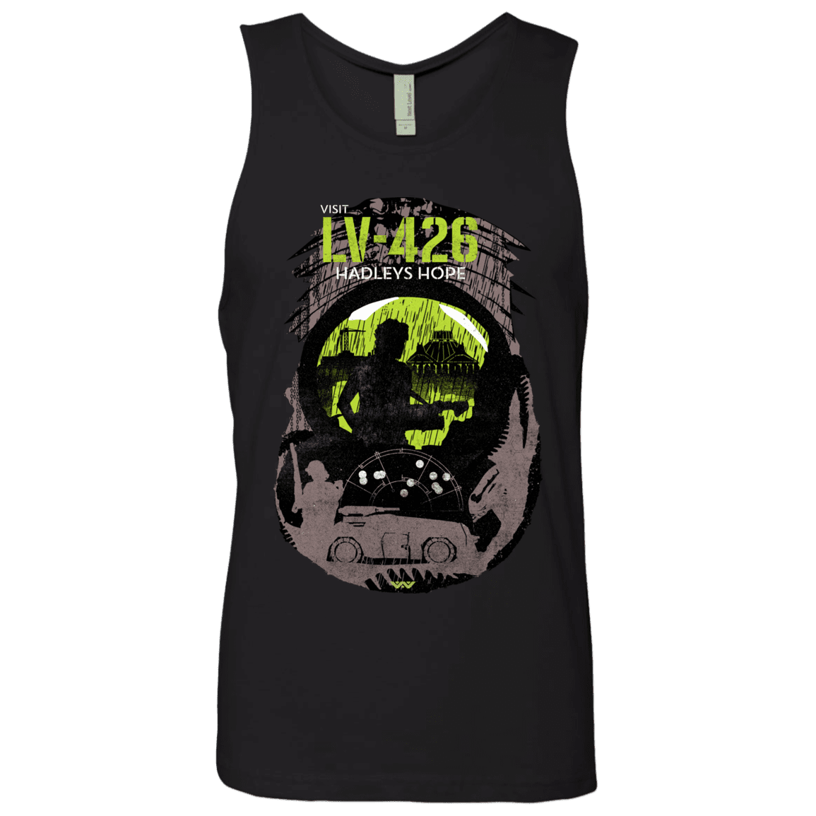 T-Shirts Black / S Visit LV-426 Men's Premium Tank Top