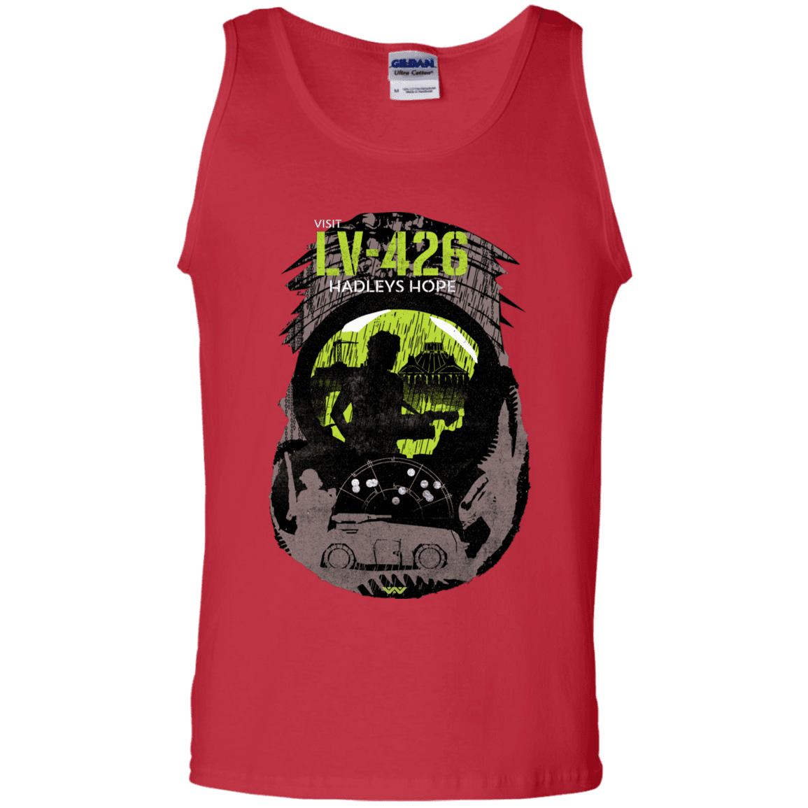 T-Shirts Red / S Visit LV-426 Men's Tank Top