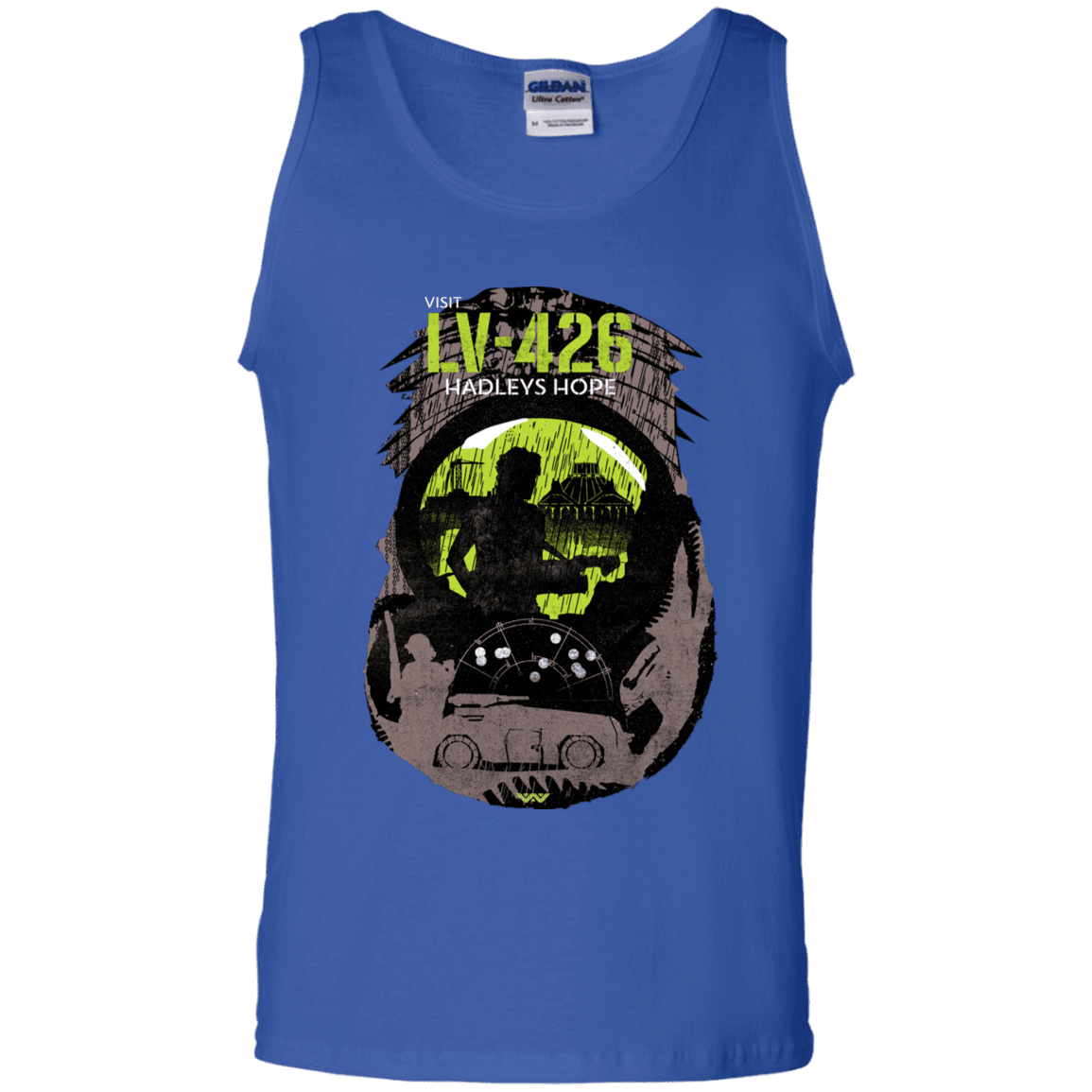 T-Shirts Royal / S Visit LV-426 Men's Tank Top