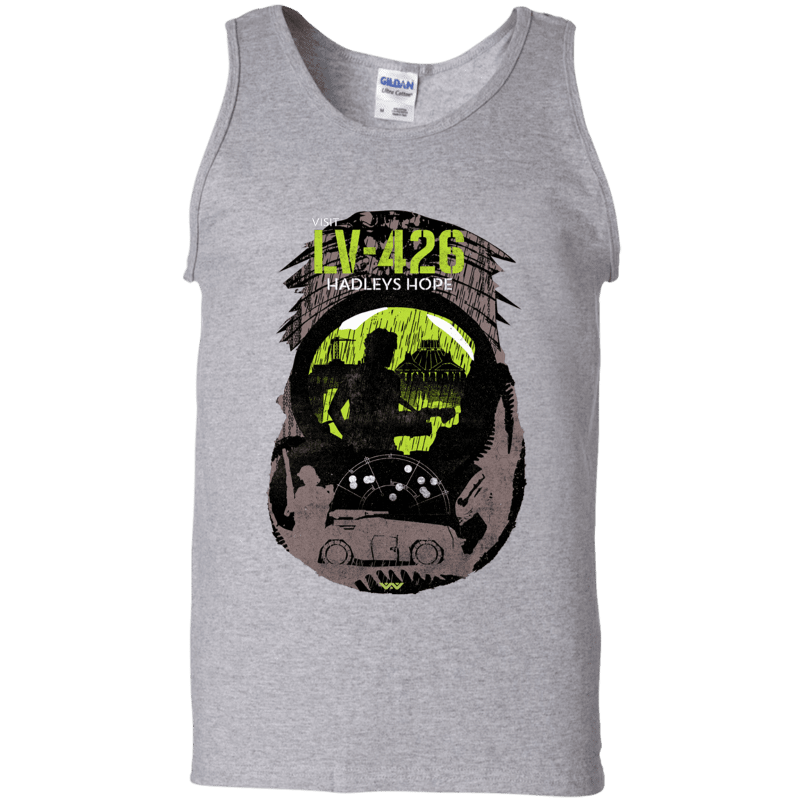T-Shirts Sport Grey / S Visit LV-426 Men's Tank Top