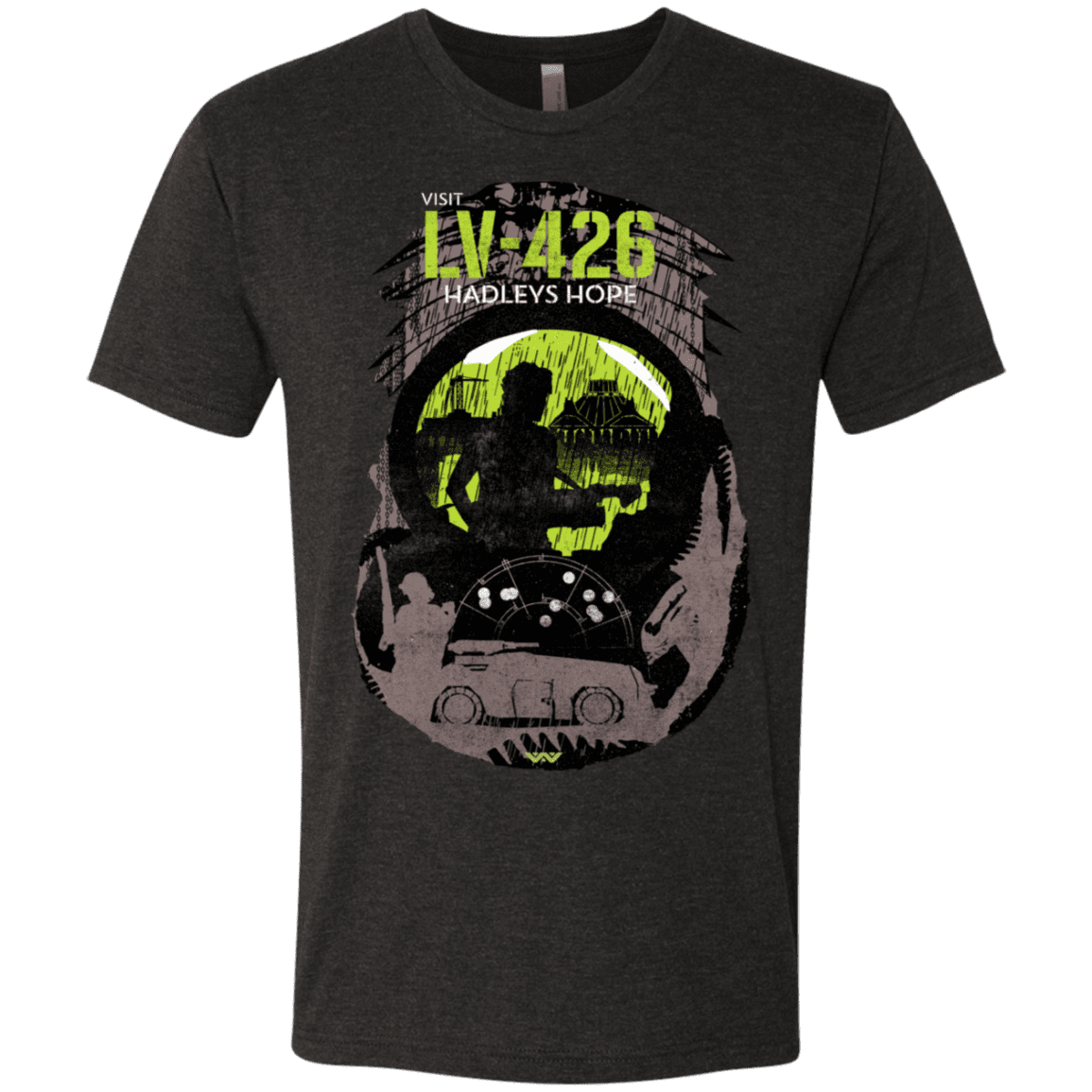 T-Shirts Vintage Black / S Visit LV-426 Men's Triblend T-Shirt