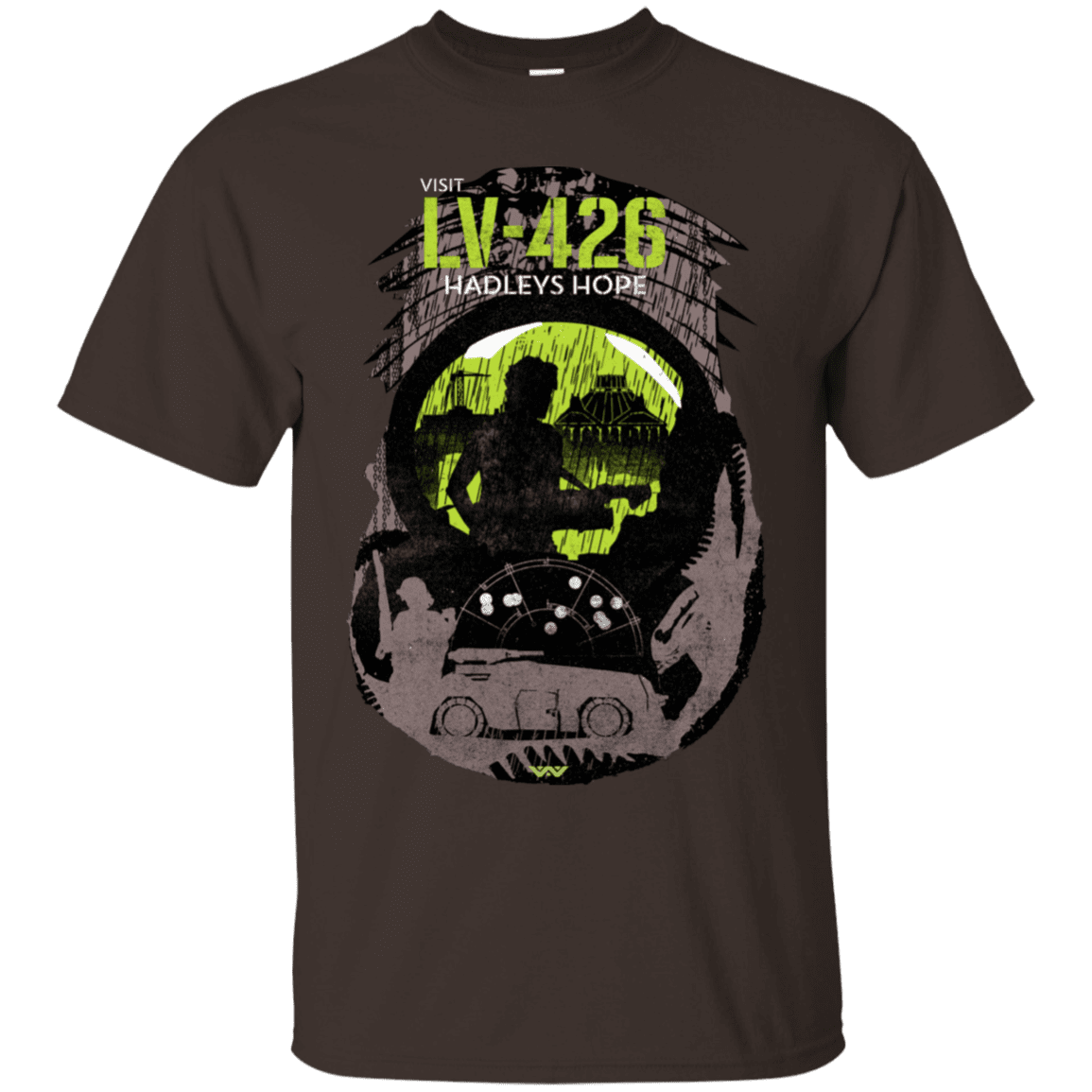 T-Shirts Dark Chocolate / S Visit LV-426 T-Shirt