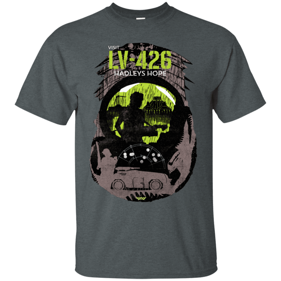 T-Shirts Dark Heather / S Visit LV-426 T-Shirt