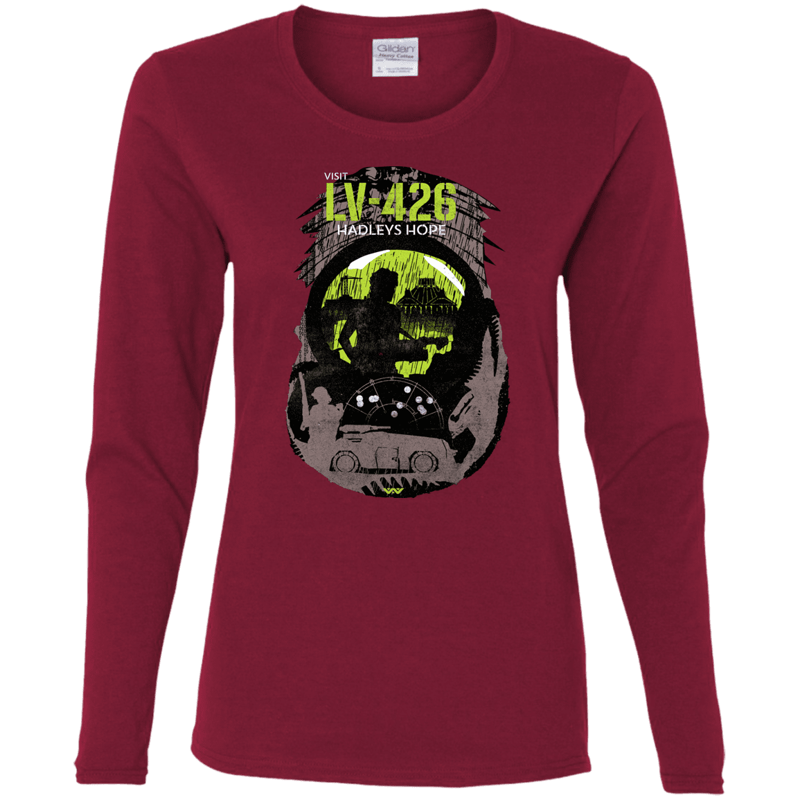 T-Shirts Cardinal / S Visit LV-426 Women's Long Sleeve T-Shirt