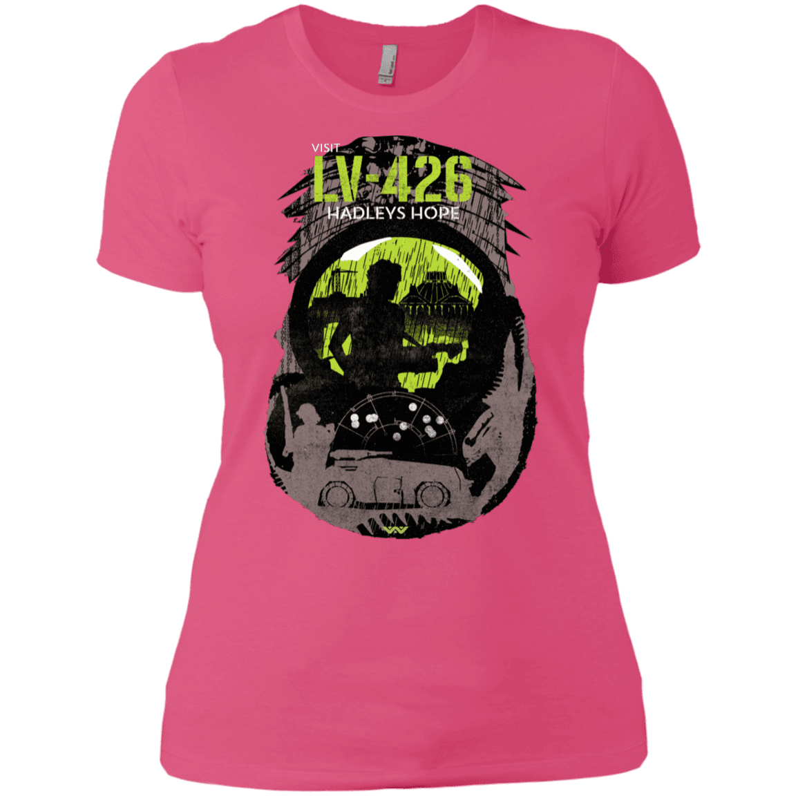 T-Shirts Hot Pink / X-Small Visit LV-426 Women's Premium T-Shirt