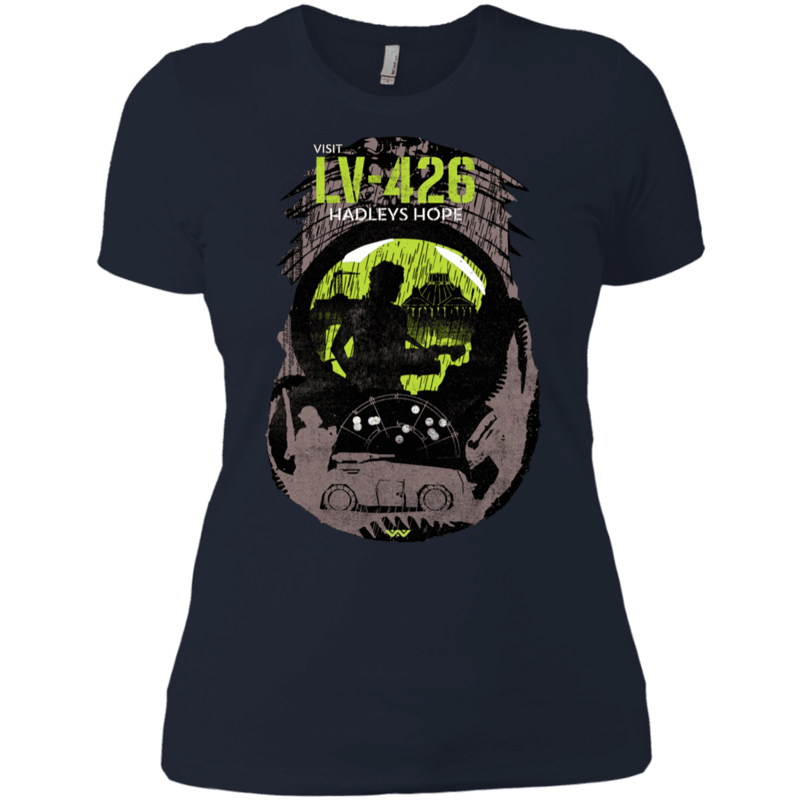 T-Shirts Midnight Navy / X-Small Visit LV-426 Women's Premium T-Shirt