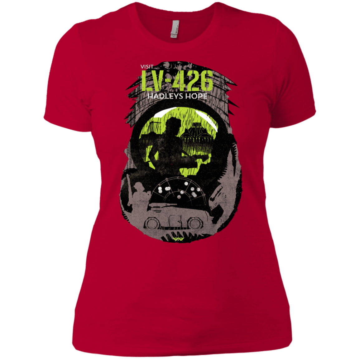 T-Shirts Red / X-Small Visit LV-426 Women's Premium T-Shirt