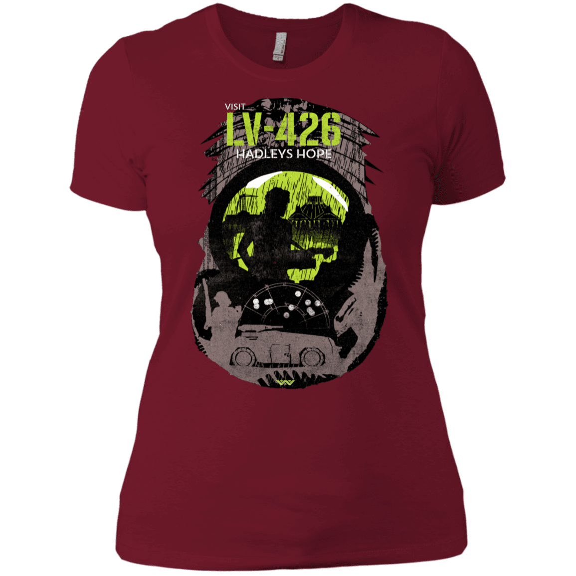 T-Shirts Scarlet / X-Small Visit LV-426 Women's Premium T-Shirt