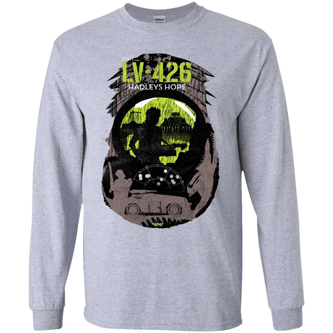 T-Shirts Sport Grey / YS Visit LV-426 Youth Long Sleeve T-Shirt