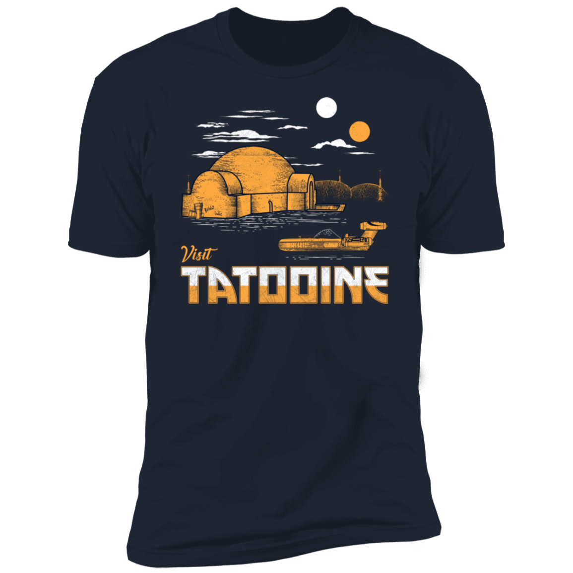 T-Shirts Midnight Navy / S Visit Tatooine Men's Premium T-Shirt