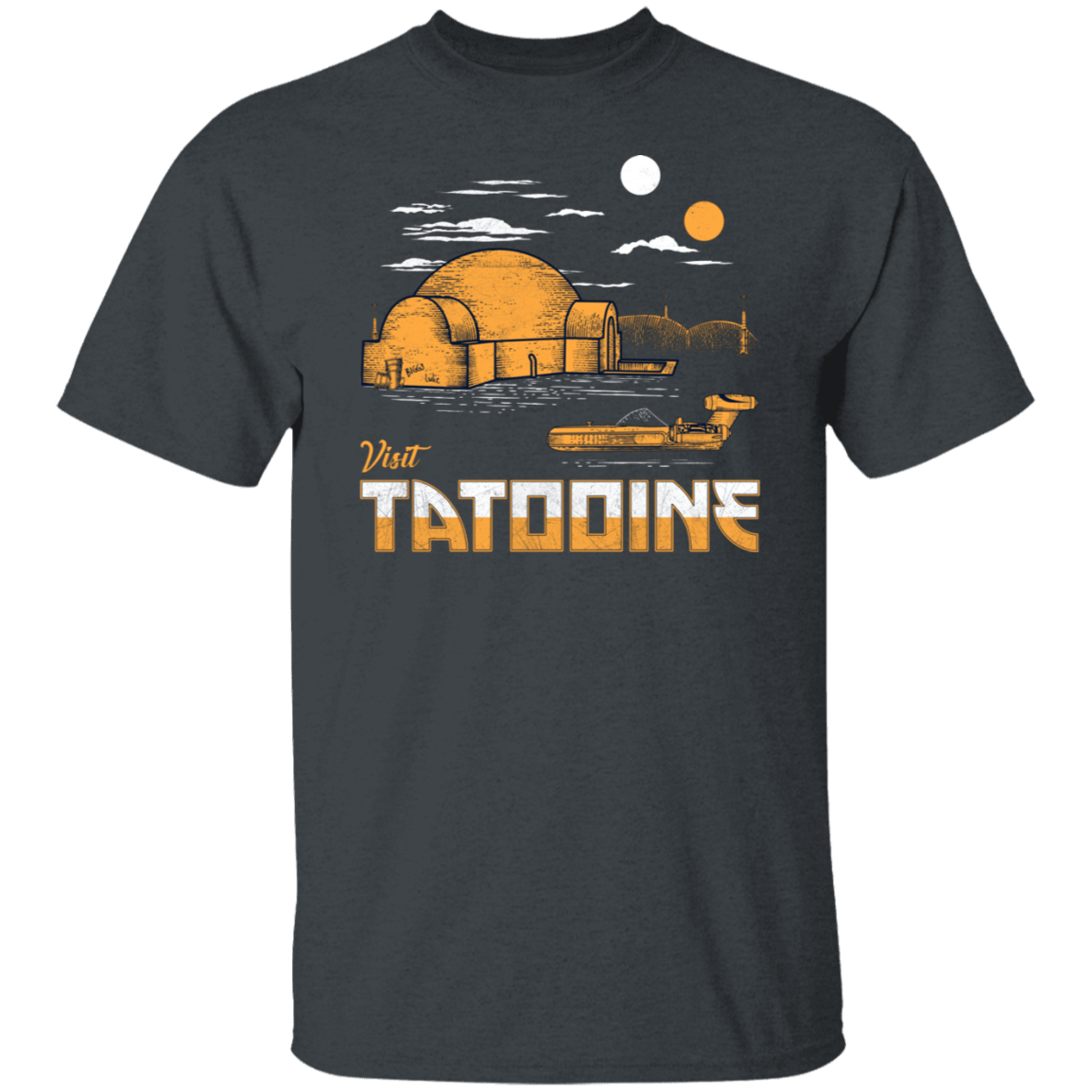 T-Shirts Dark Heather / S Visit Tatooine T-Shirt