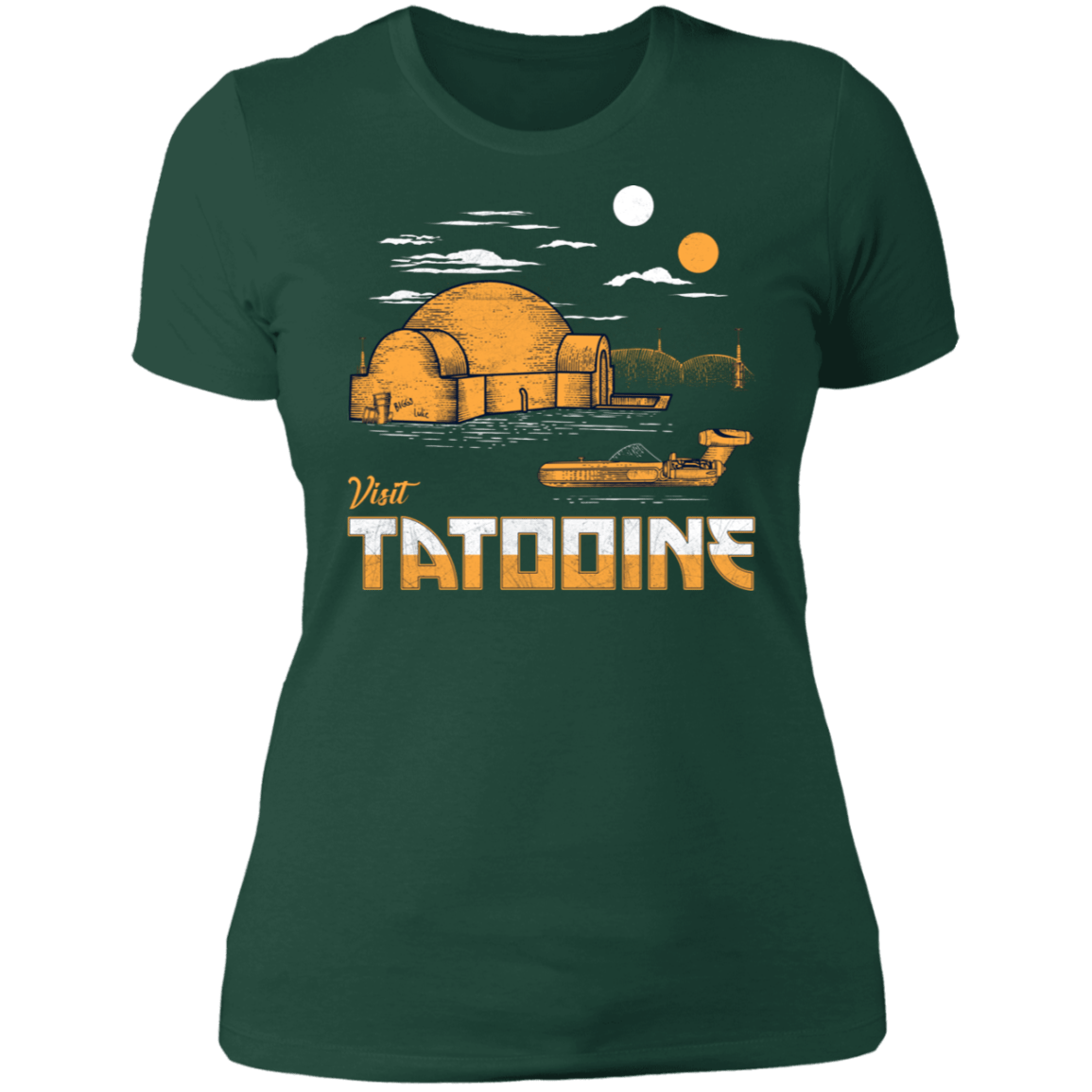 T-Shirts Forest Green / S Visit Tatooine Women's Premium T-Shirt
