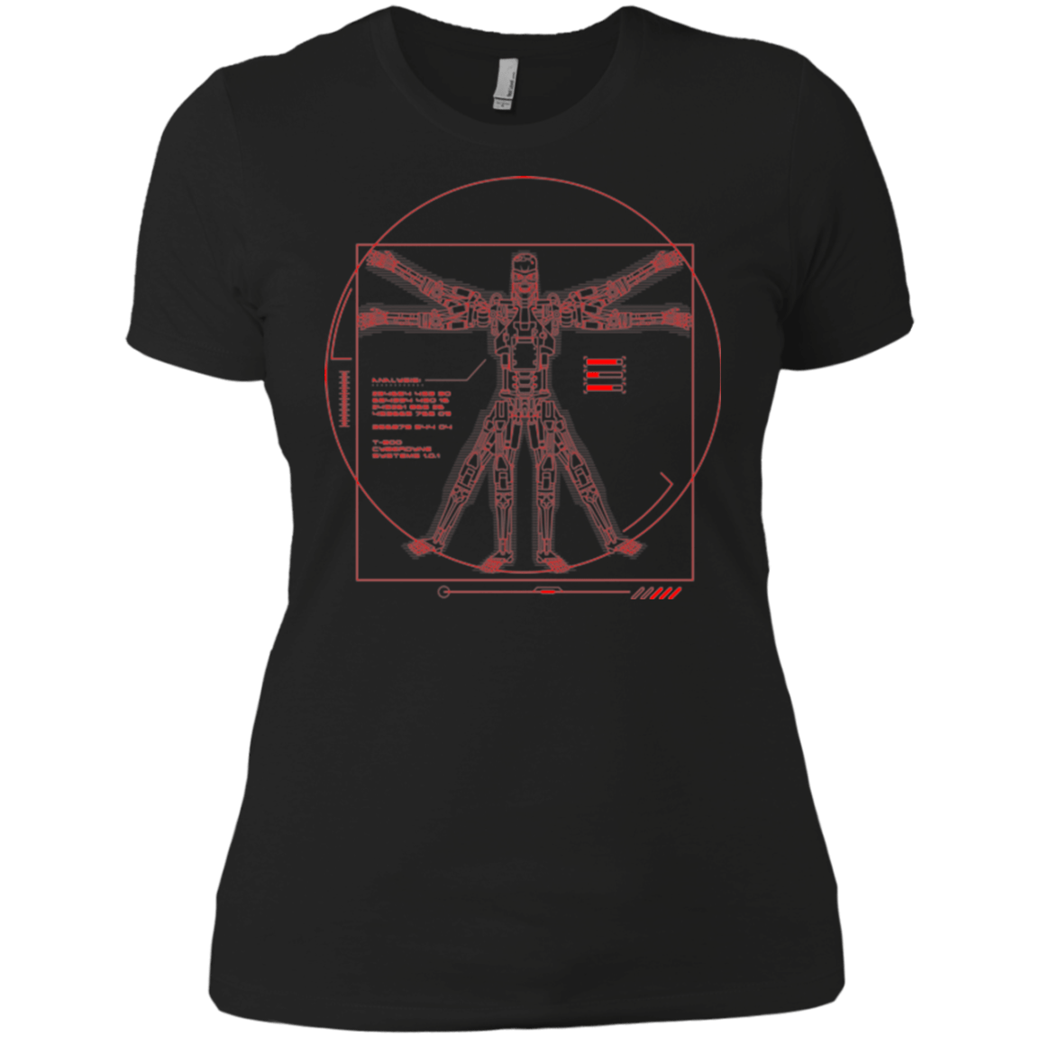 T-Shirts Black / X-Small Vitrubian Terminator Women's Premium T-Shirt