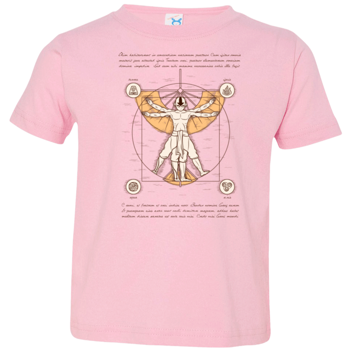 T-Shirts Pink / 2T Vitruvian Aang (1) Toddler Premium T-Shirt